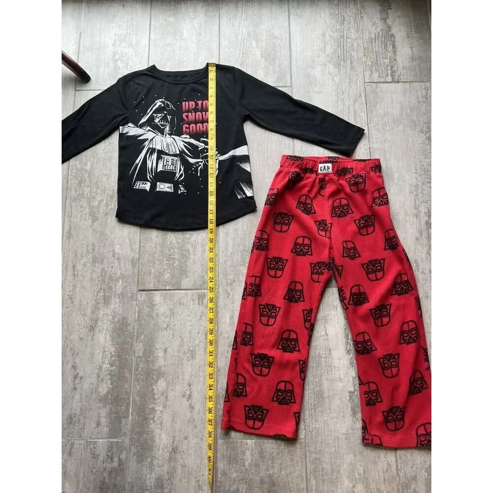 Gap Kids Boys x Star Wars 2 Piece Set Pajamas Pjs UP TO SNOW GOOD Sleep Fleece 6